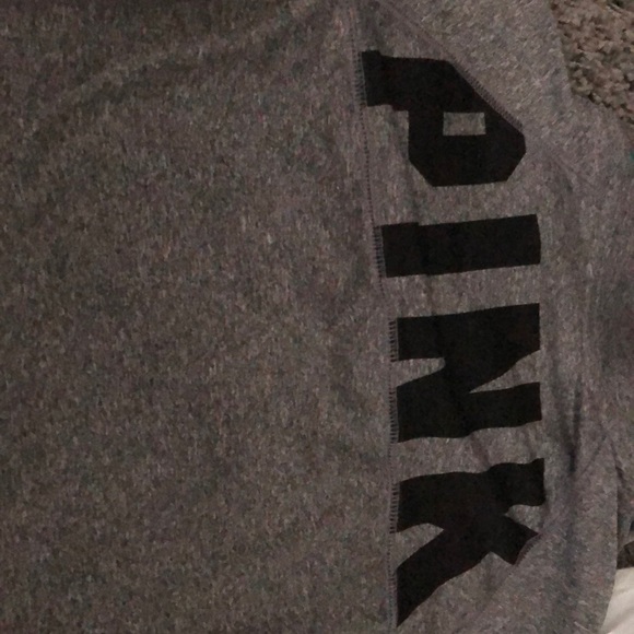 Pink and Grey polyester Quarter Zip - Picture 4 of 4